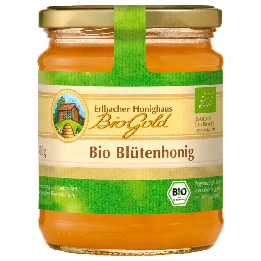 Erlbacher Honighaus Biogold Bio Blütenhonig 500g
